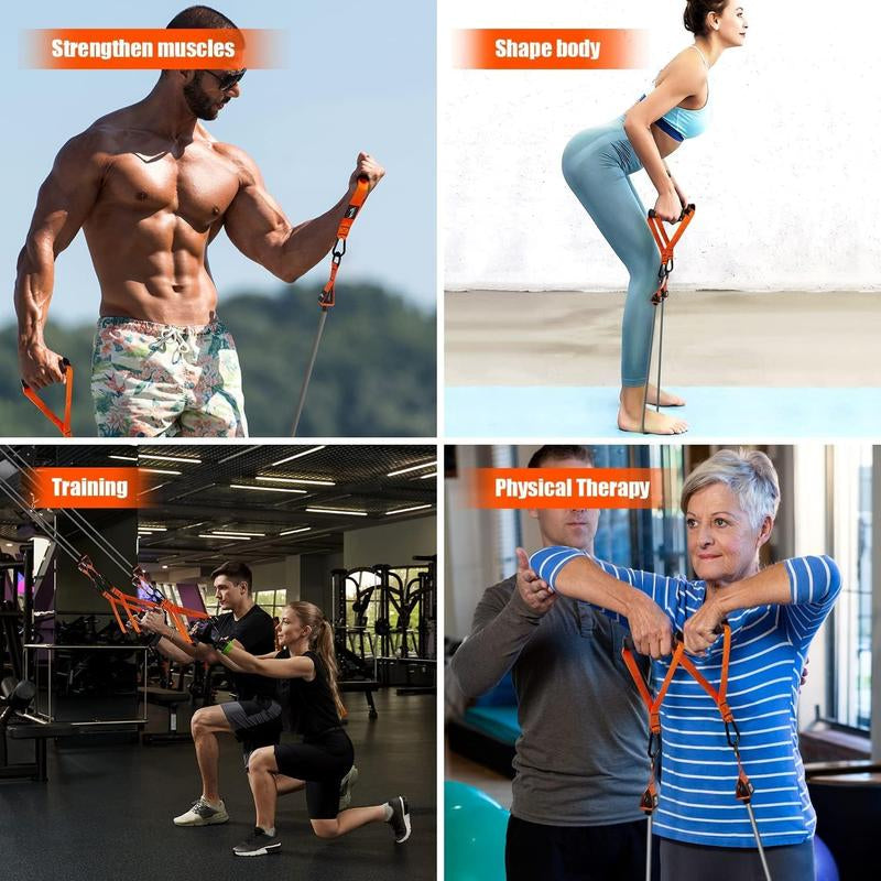Resistance Bands, 300Lbs 360Lbs Heavy Exercise Bands with Handles, Workout Bands for Men, Fitness Bands for Working Out, Weight Bands Set for Muscle Training, Strength, Slim, Yoga, Home Gym Equipment,Outdoorfun Stretching Gear